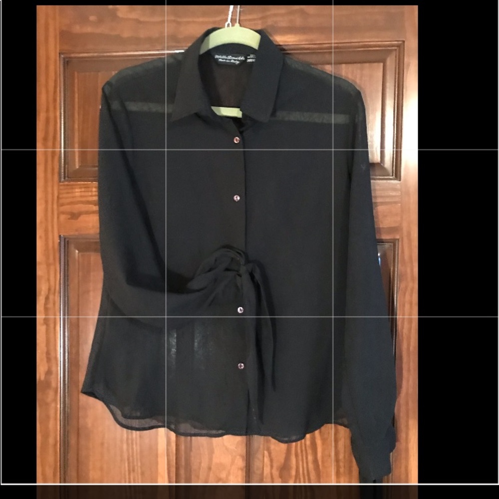 Sheer Black Blouse